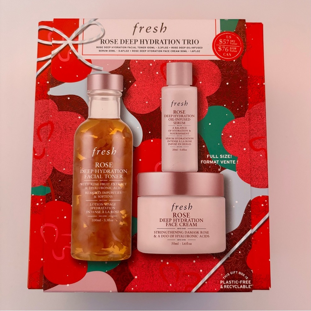 NWT Fresh Rose Deep Hydration Trio